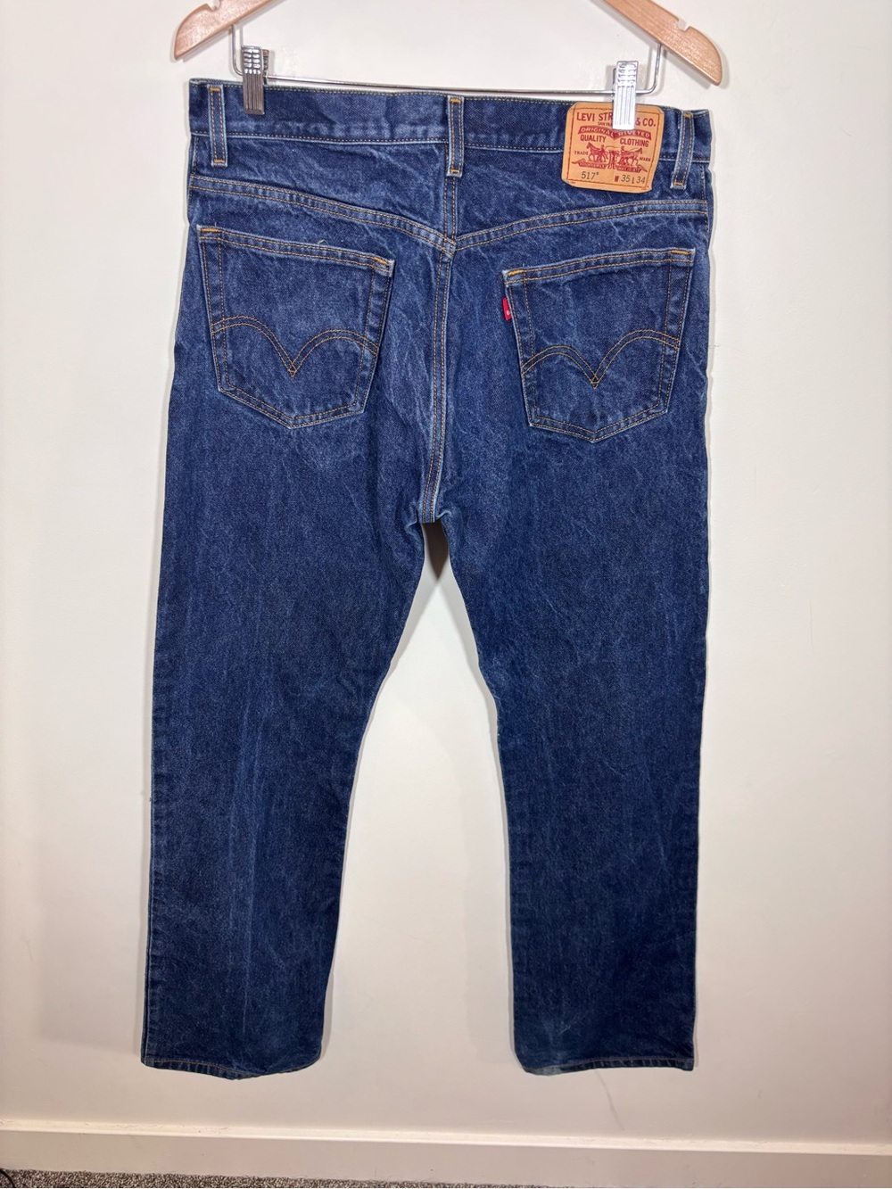 Levi’s Men 517 Bootcut Jeans Blue 35X34 Cotton Classic - Picture 6 of 11